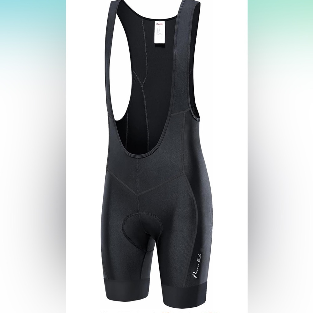 Przewalski Men’s Padded Cycling Bike Bib Shorts with side pockets, Size L, NWT